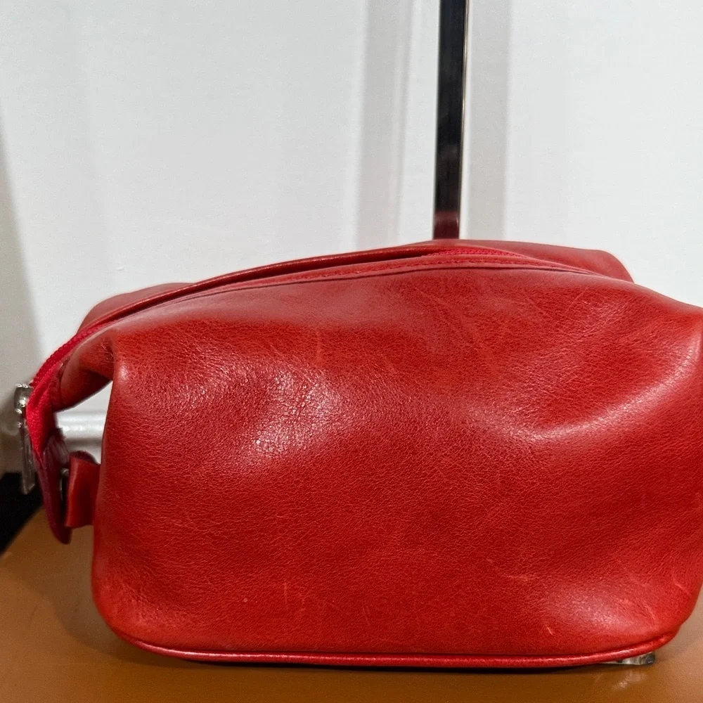 Cardon Red Leather Crossbody Bag - Picture 4 of 7